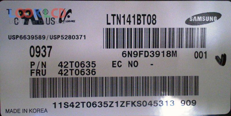LTN141BT08-001